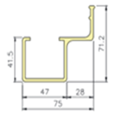 2mm Thickness Plastic Guide Rails , Linear Motion Guide Rail 3 Meter Length