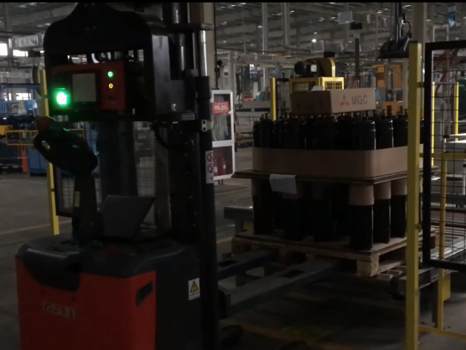 Automated Guided Vehicle​ Laser Guided Forklifts With 10mm Error Value