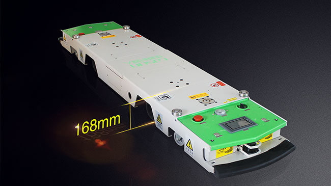 Packing Industry Bi Directional Tunnel AGV Auto Guided Vehicle Customized Travel Speed