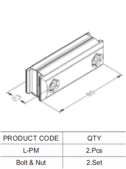 0.100kg / Set Aluminum Tube Connectors For EXTERNAL Grab Connection