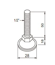 Foot Adjuster Industrial Pipe Fittings For Lean And Automatic Production Line