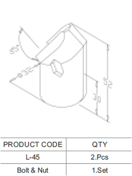 External Grab Connection Aluminum Tube Connectors Easy Installation