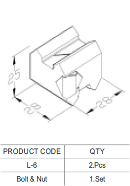 0.028kg Weight Aluminum Tube Connectors For External Grab Connection