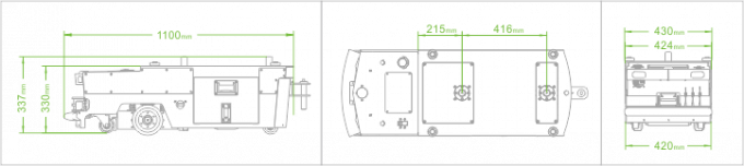 Lurking Type AGV Unit Load Carriers , Material Trolley Industrial AGV For Packing Industry