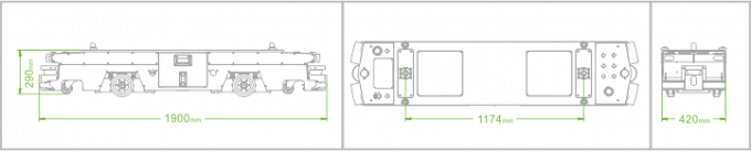 Magnetic Guided AGV Automatic Guided Vehicles 500-1500kg Loading Capacity