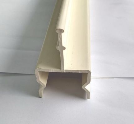 PVC Placon Linear Guide Rail 41x33 And 29x62mm Dimension Ivory Color