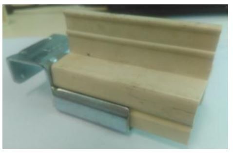 PVC Placon Linear Guide Rail 41x33 And 29x62mm Dimension Ivory Color