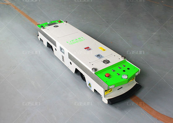 DC24V Automated Guided Cart , AGV Guided Vehicle Two Way Magnetic Guidance