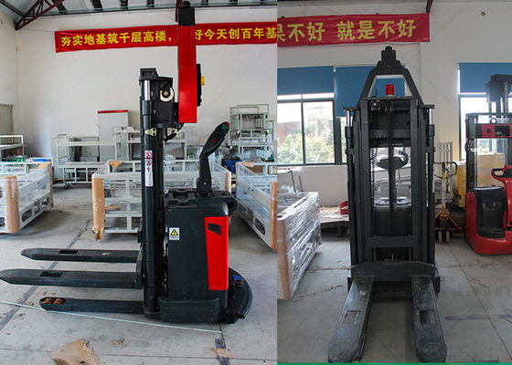 Laser Guided Unmanned Forklift , AGV Pallet Truck For Loading Materials