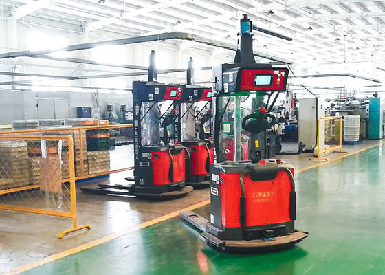 Laser Guided Unmanned Forklift , AGV Pallet Truck For Loading Materials