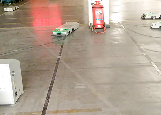 Material Handling Automated Guided Vehicle One Way Track Guidance Tunnel Type for Beverage Industry