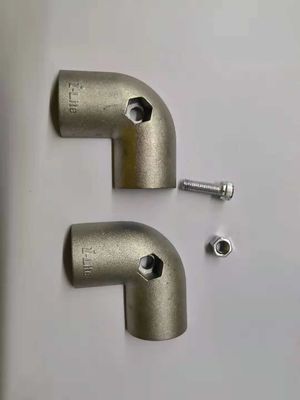 L type Aluminium connector external connected to Aluminum Tube