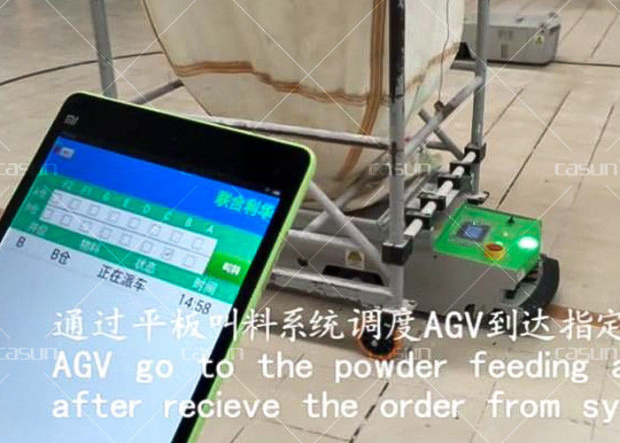Durable AGV Auto Guided Vehicle , AGV Magnetic Tape One Way Tunnel Tractor Type