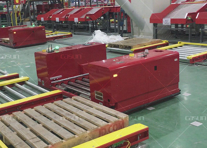 Unmanned Non Standard Heavy Duty AGV Auto Guided Vehicle Roller Conveyor Type