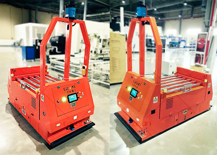 Computer Control Laser Guided Roller Conveyor AGV Auto Guided Vehicle High Guiding Accuracy