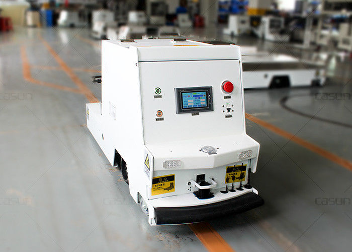 Single Way Traction Type AGV Cart , AGV For Material Handling 1000kg Towing Capacity